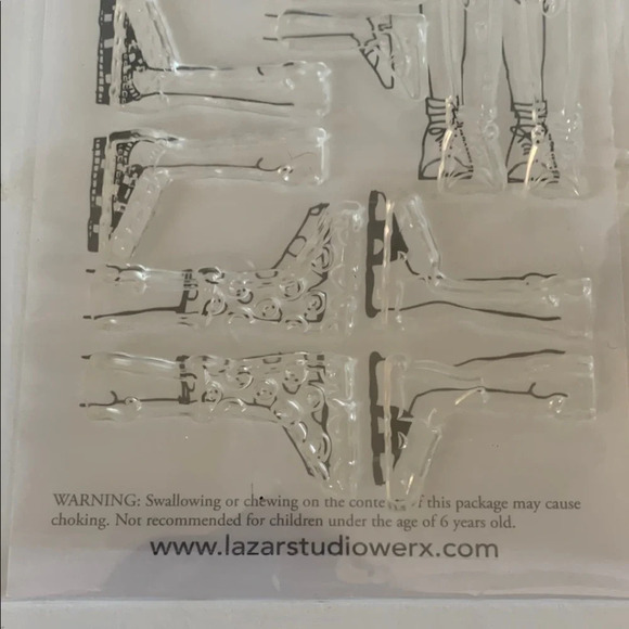 Vintage Poppet Collage Cling Stamps by Claudine Hellmuth - Kid's Legs and Feet - Picture 6 of 6